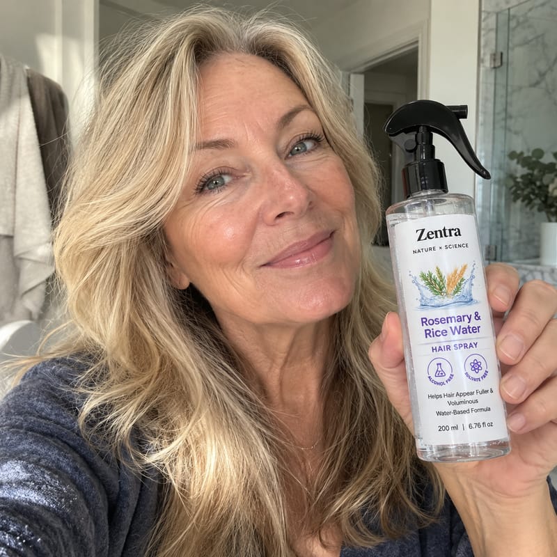 Customer photo review of rosemary & rice water