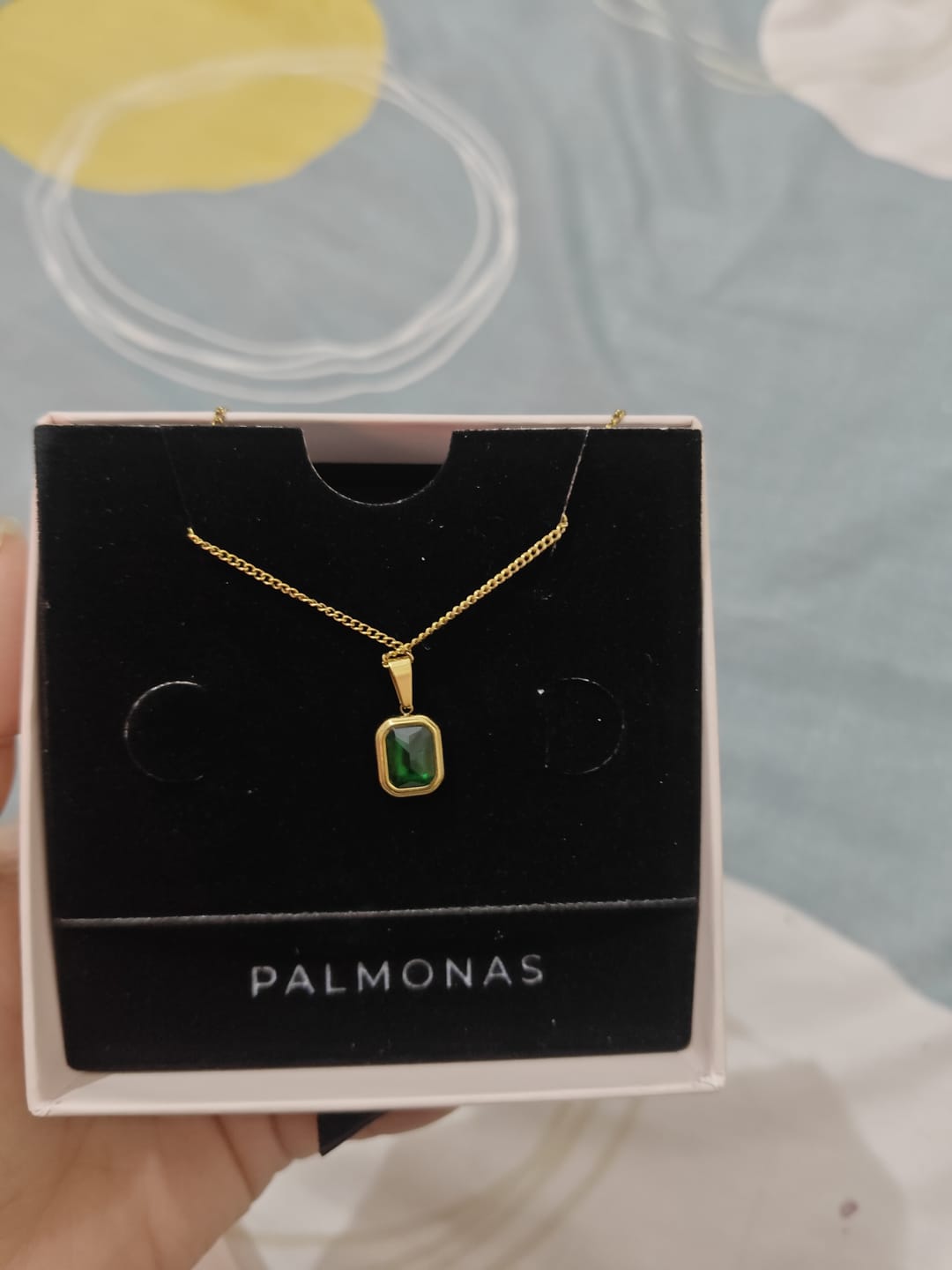 Customer photo review of Classic Emerald Necklace