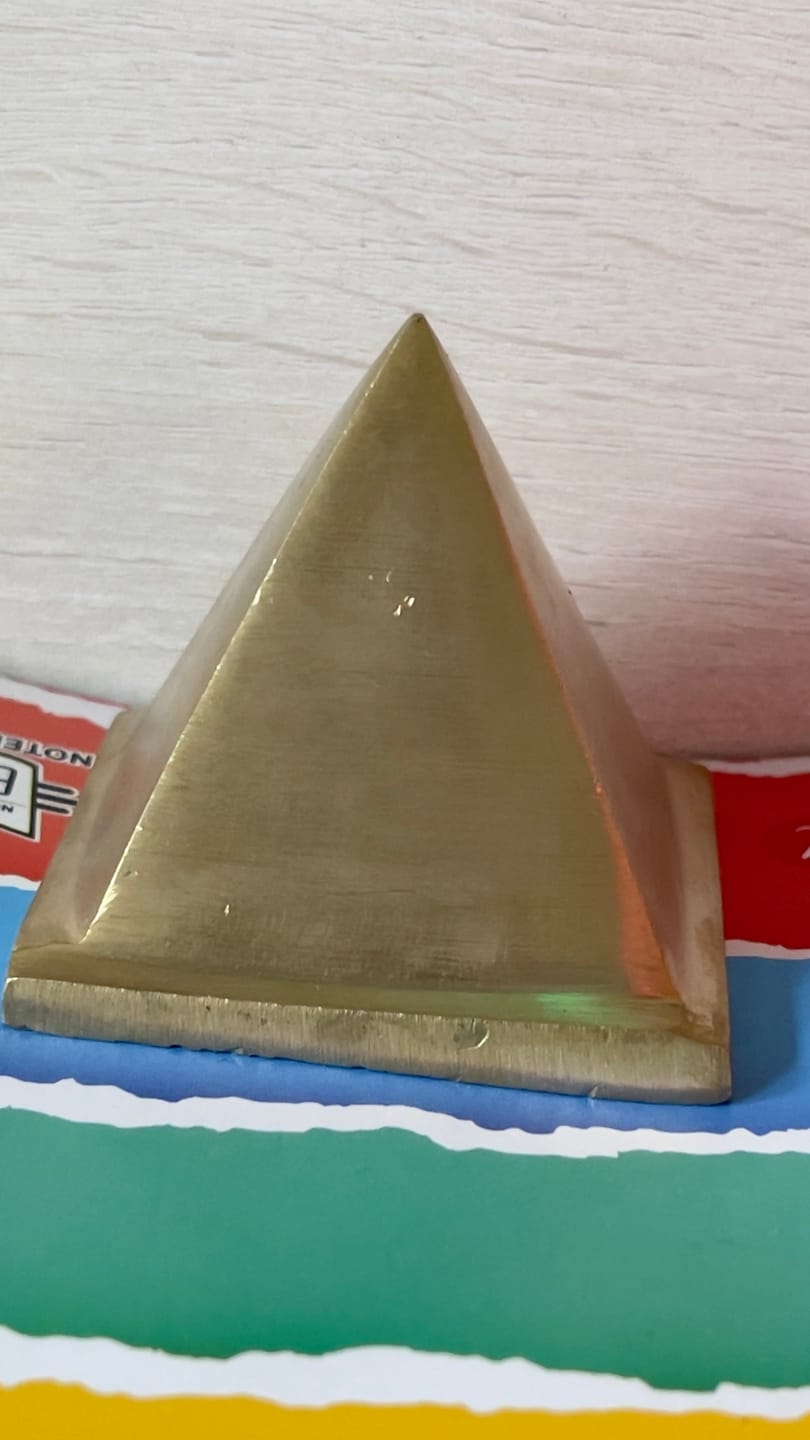 Customer photo review of Solid Brass Pyramid Vastu Remedy for North West Direction Balance, Health, Wealth and Positive Energy Support for Entrance, Kitchen and Home Spaces | 7.6 cm | 600 g