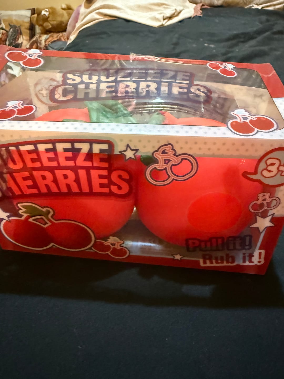 Customer photo review of Giant Squishy Cherry