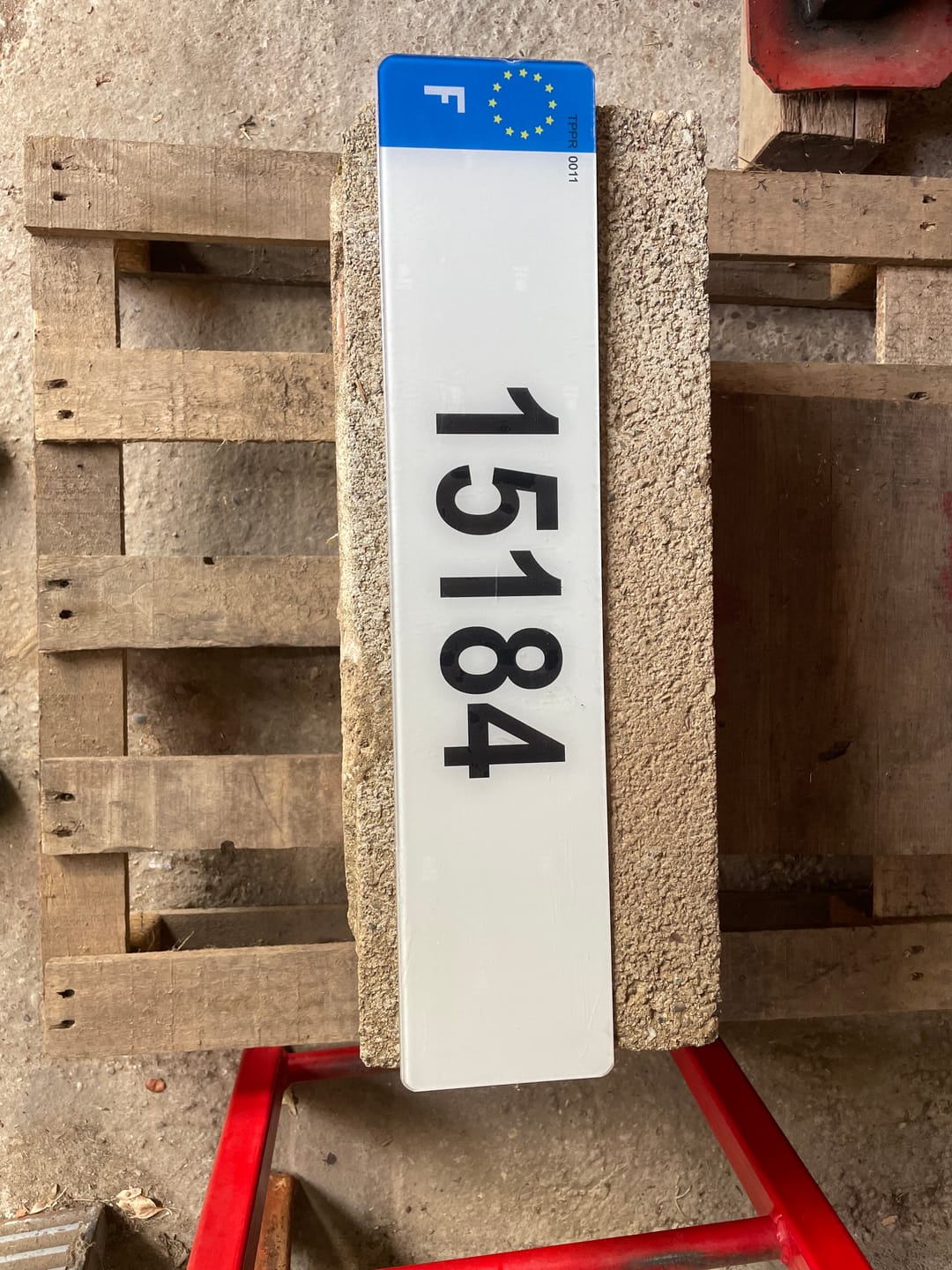 Customer photo review of Plaque auto plexiglass homologuée