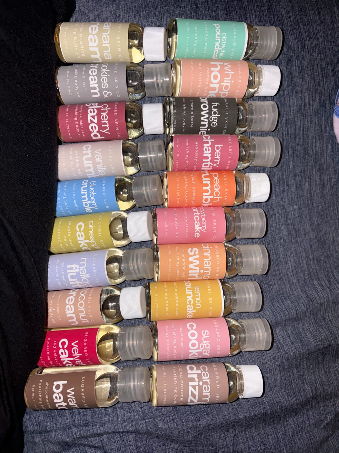 Customer photo review of Build Your Own Dessert-Inspired Body Oil Sample Set — Pick Any 10