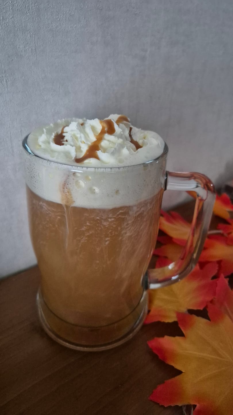 Customer photo review of XL Butterscotch Brew Glas