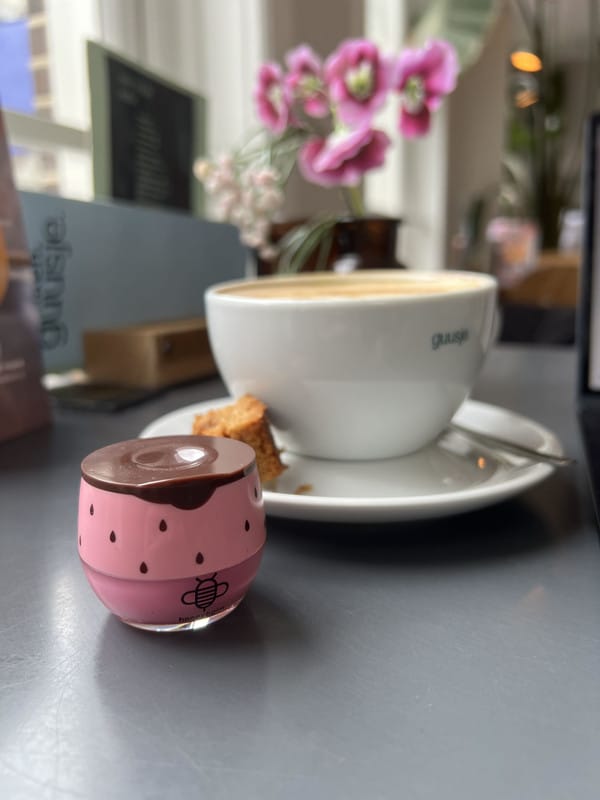 Customer photo review of Strawberry Lip Balm