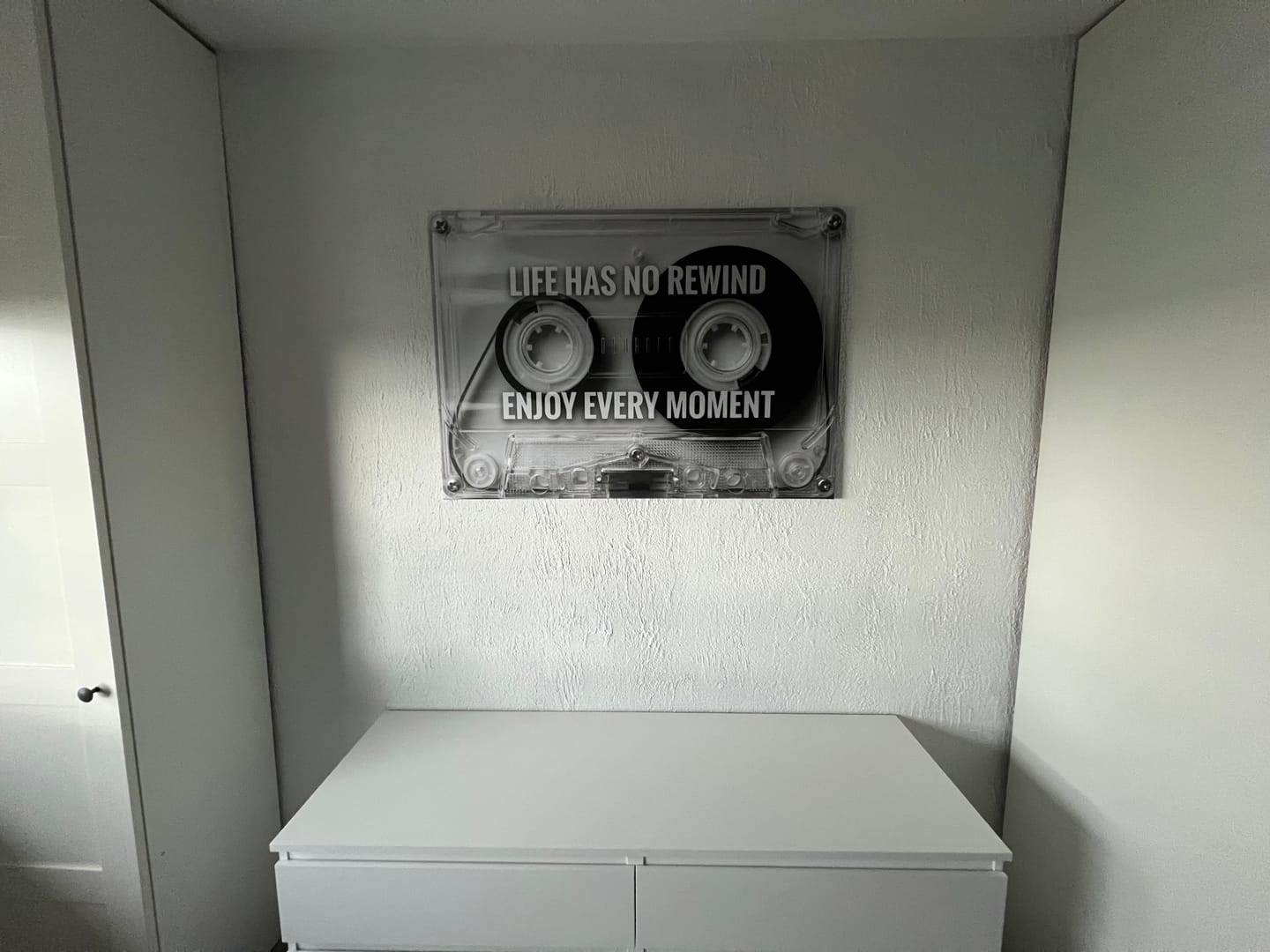 Customer photo review of Kaseta Life Has No Rewind | Obraz