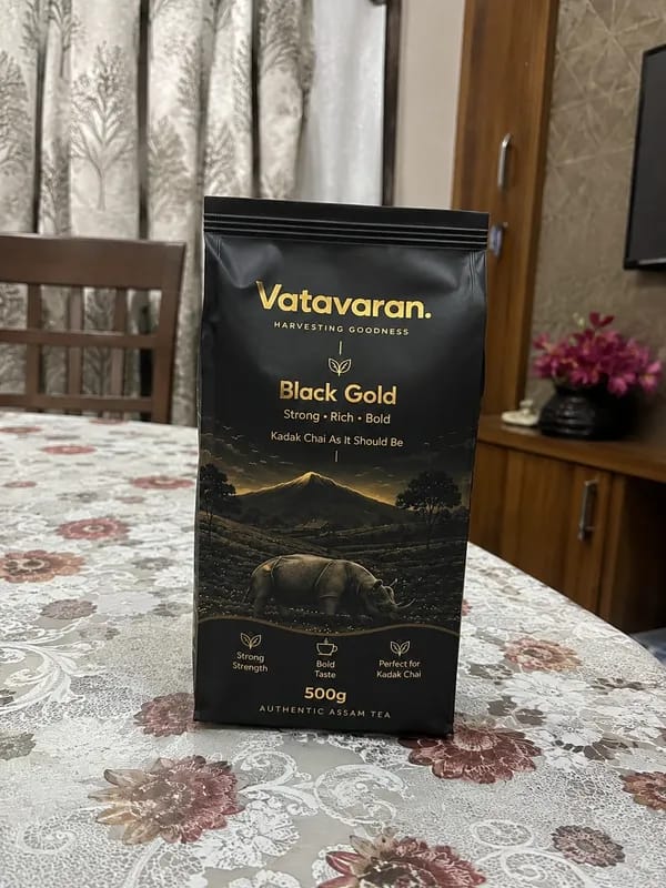 Customer photo review of Black Gold – Strong & Bold Assam Tea