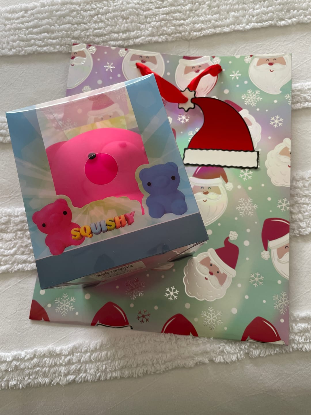 Customer photo review of Giant Squishy Teddy Bear