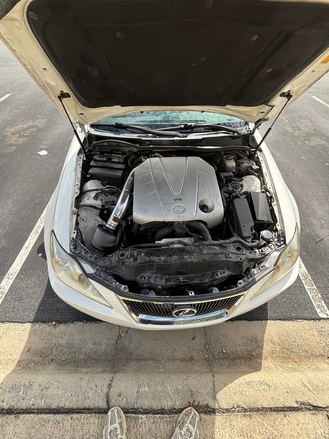 Customer photo review of HPS Shortram Air Intake Kit 2006-2013 Lexus IS350 3.5L V6, Includes Heat Shield, 827-597