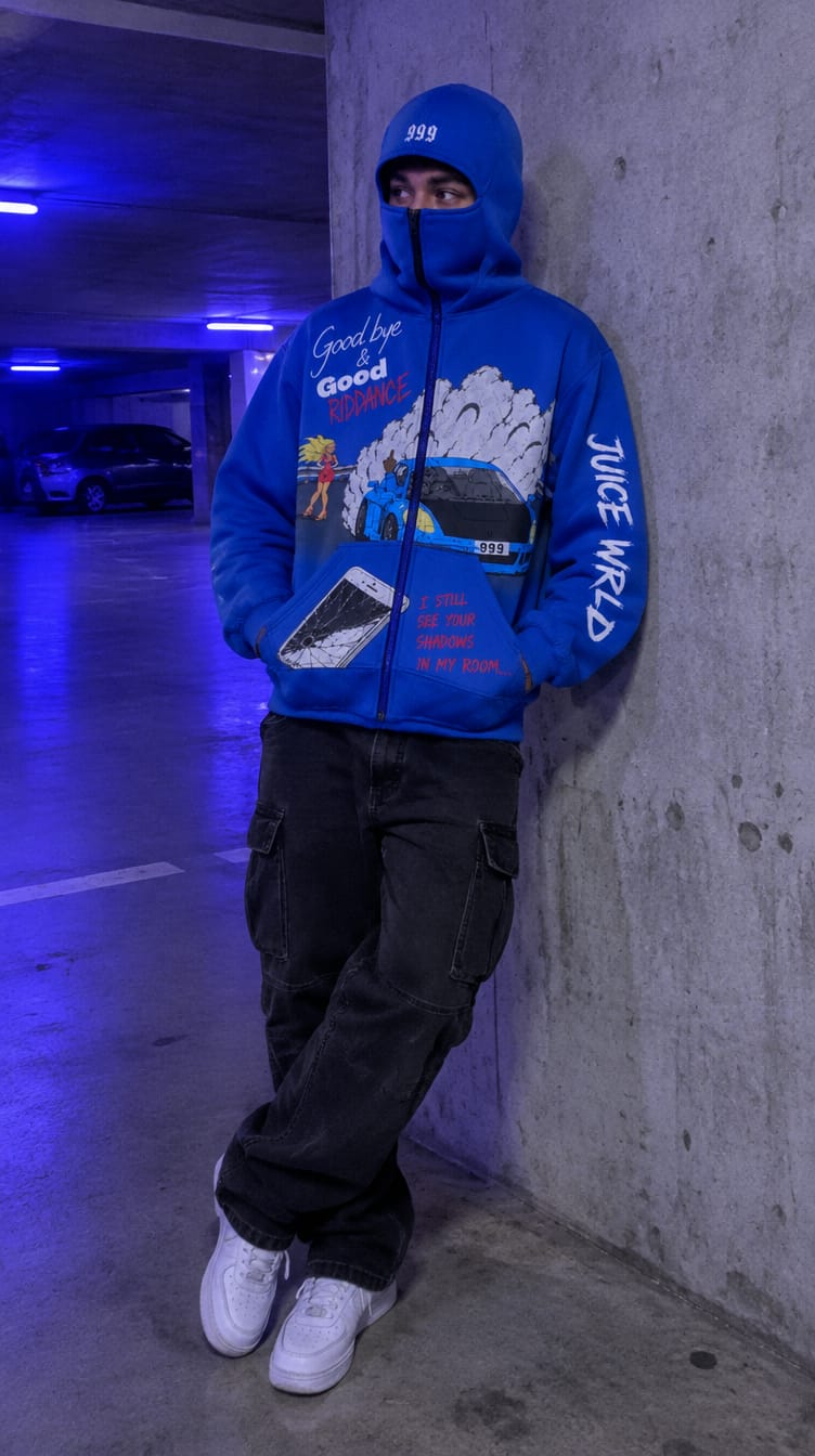 Customer photo review of Legends Zip-Up Mask Hoodie