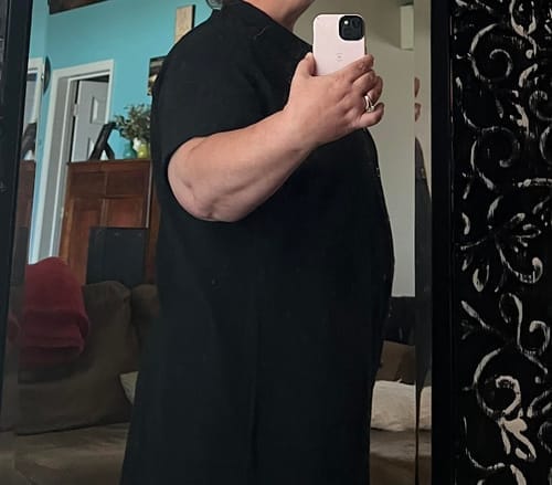 Customer photo review of Emoswims - White Solid Color Long Sun-proof Cardigan Cover Up