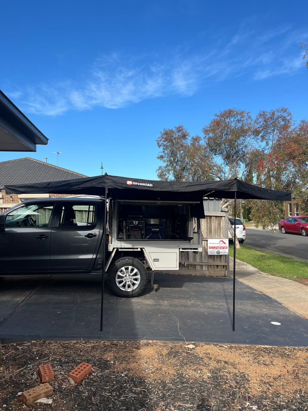 Customer photo review of OPENROAD 180 Free Standing Awning（Pre Sale.ETA:September 15）