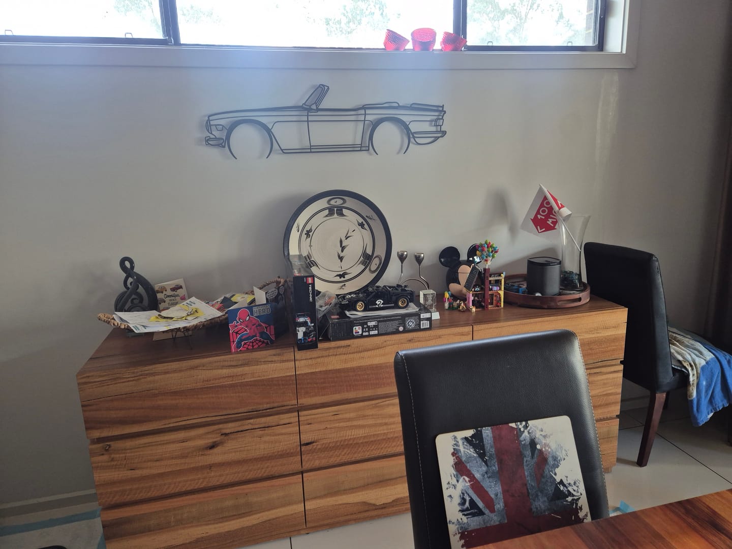 Customer photo review of TR6 1974 Detailed Silhouette Metal Wall Art