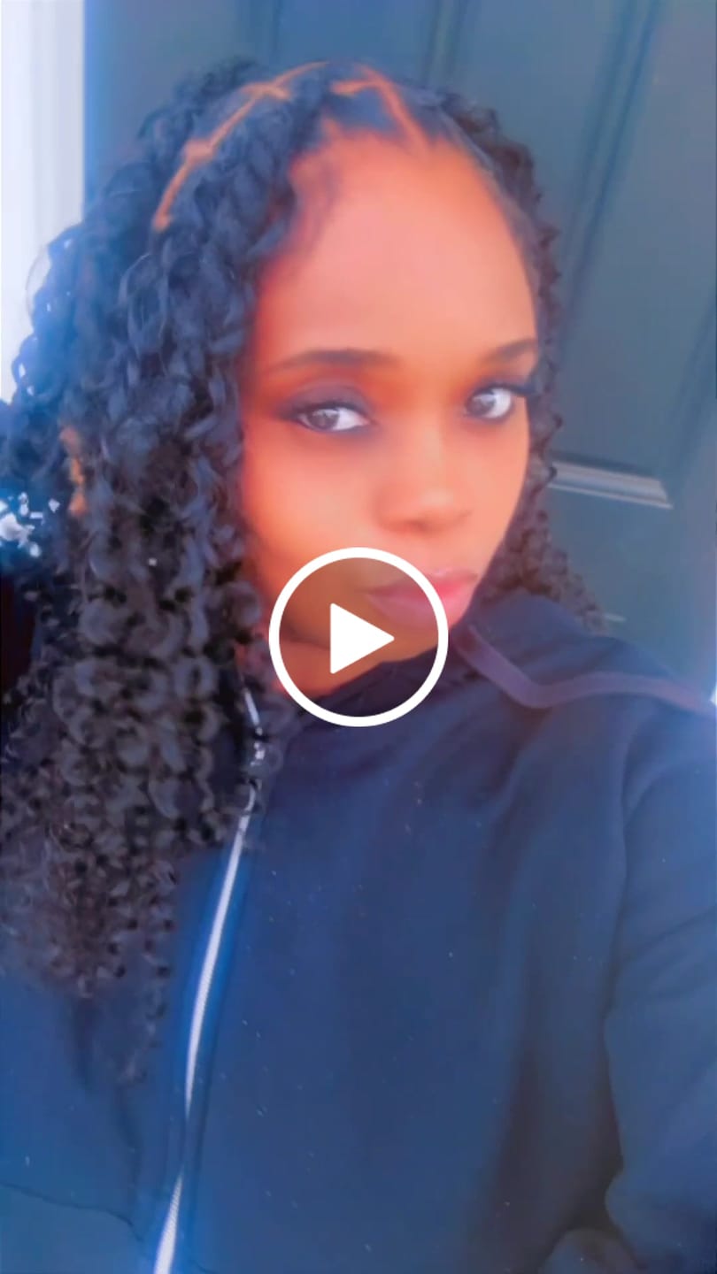 Customer video review of Human Crochet Hair Water Wave For Miracle Knots