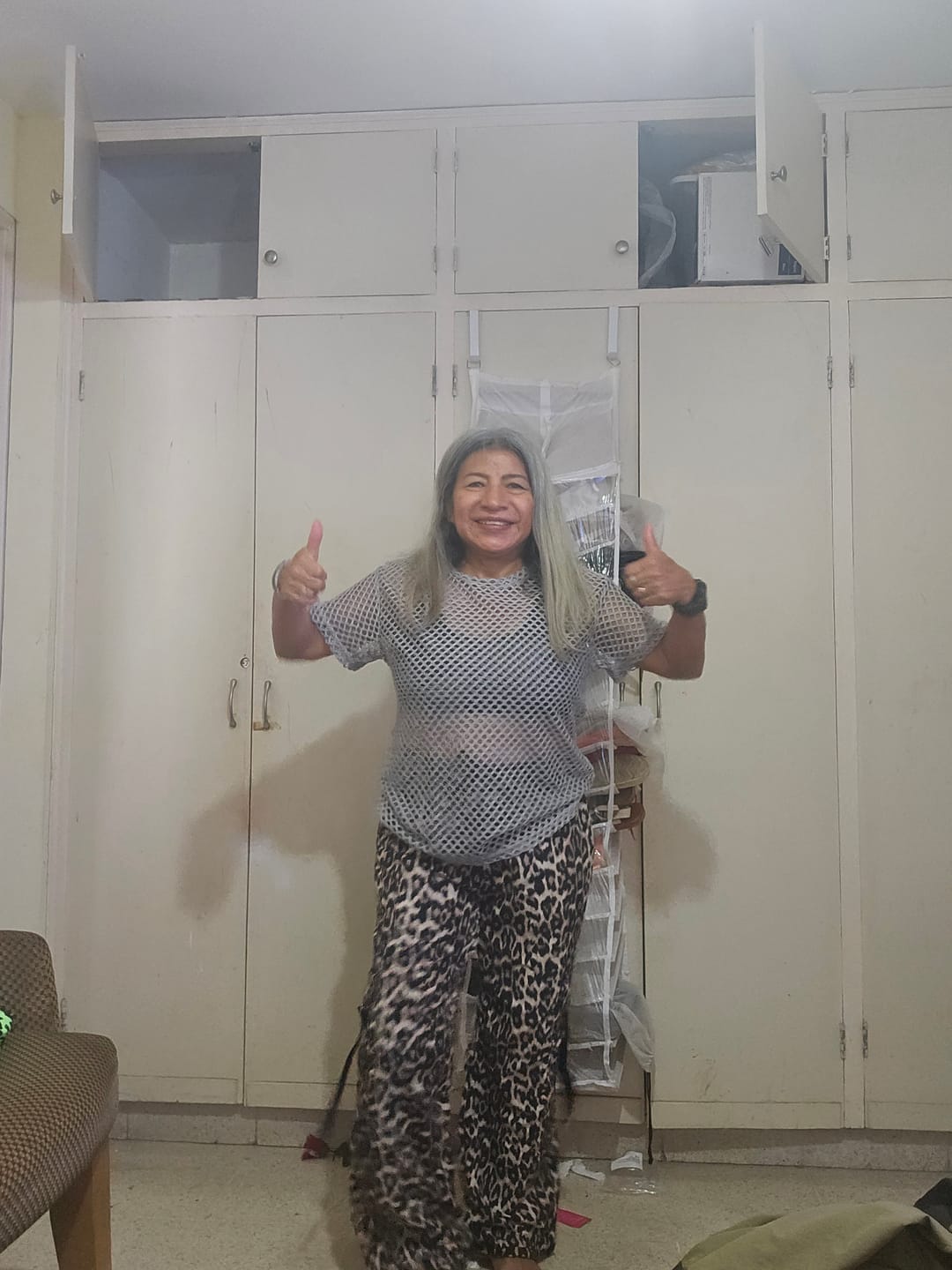 Customer photo review of Rock 'n' Roll Woven Long Cargo Pants