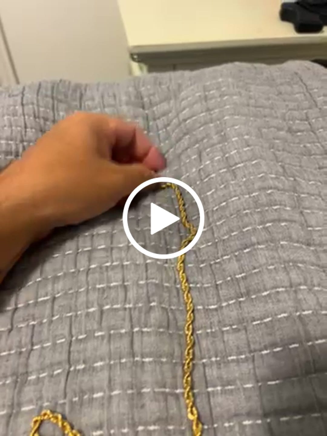 Customer video review of Premium Rope Chain (Gold) 4mm