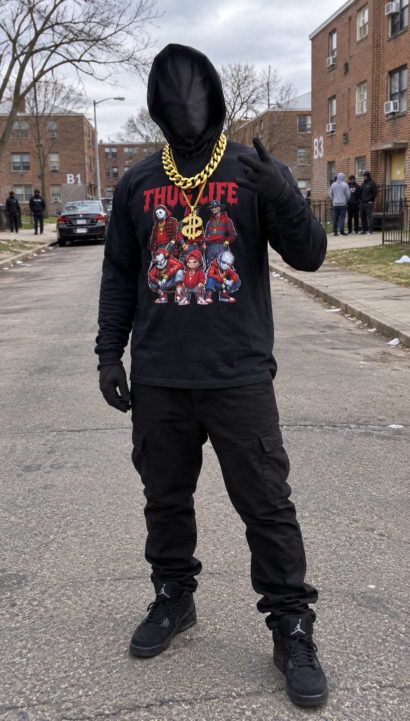 Customer photo review of Halloween Thug Life  - ONE DAY SALE