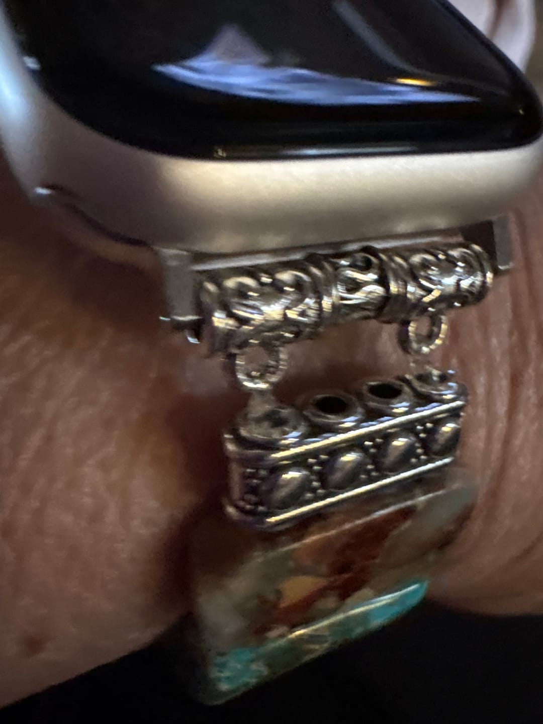 Customer photo review of Chic Chakra Stretch Apple Watch Strap