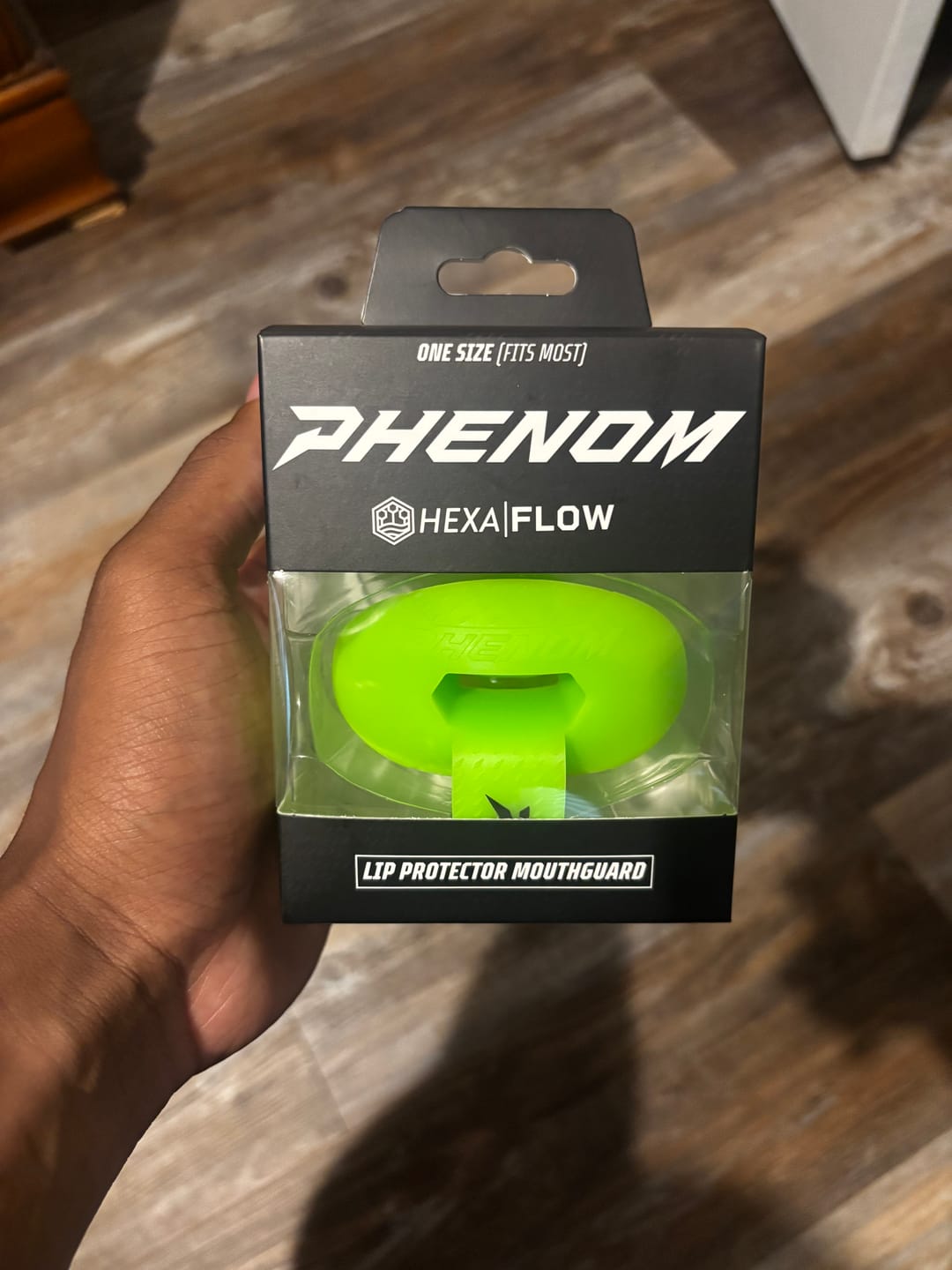 Customer photo review of Phenom Elite Hexa-Flow 4.0 Football Mouthguard – Team Color Edition (Adult & Youth)