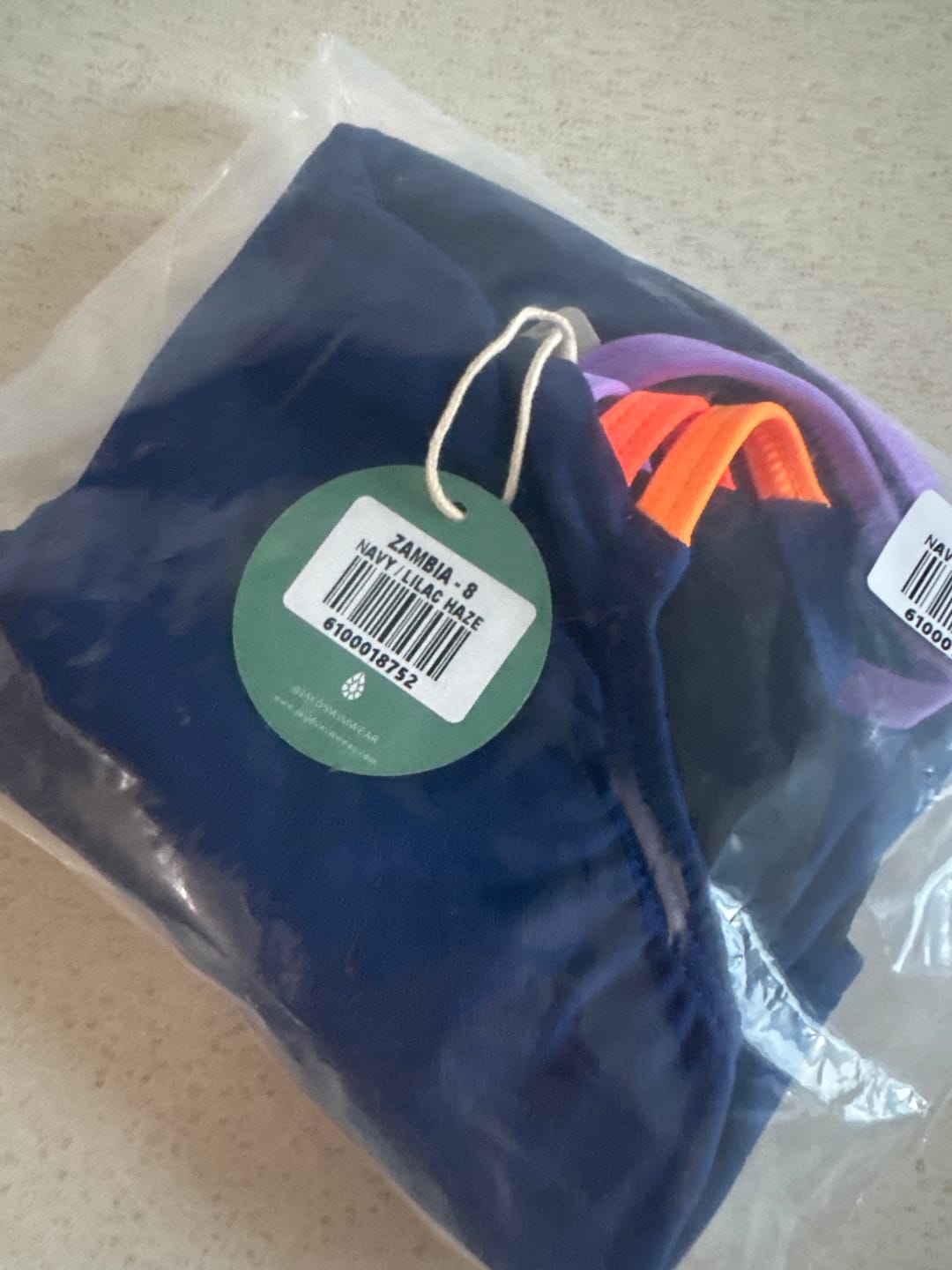 Customer photo review of ZAMBIA ONE PIECE - Navy|Lilac Haze