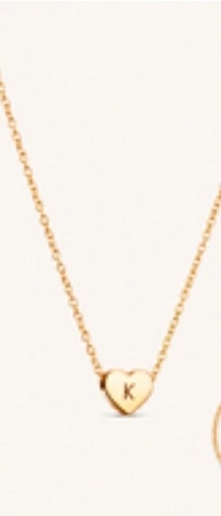 Customer photo review of Amo Heart Necklace & Bracelet Set in Gold