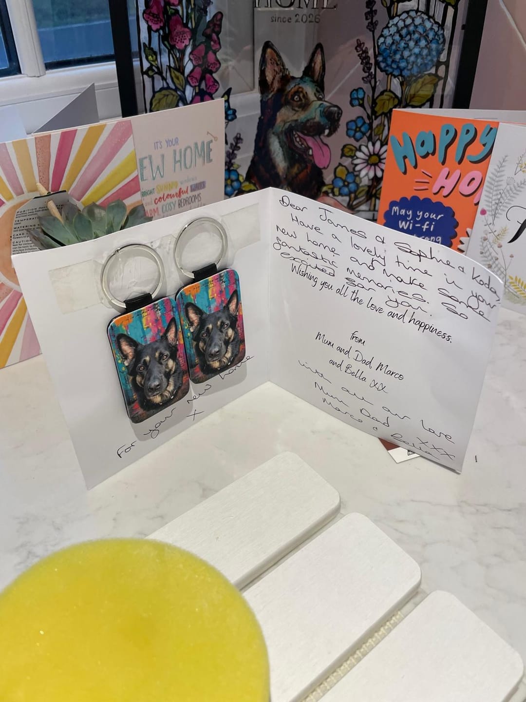 Customer photo review of Personalised Keychain - Streetart