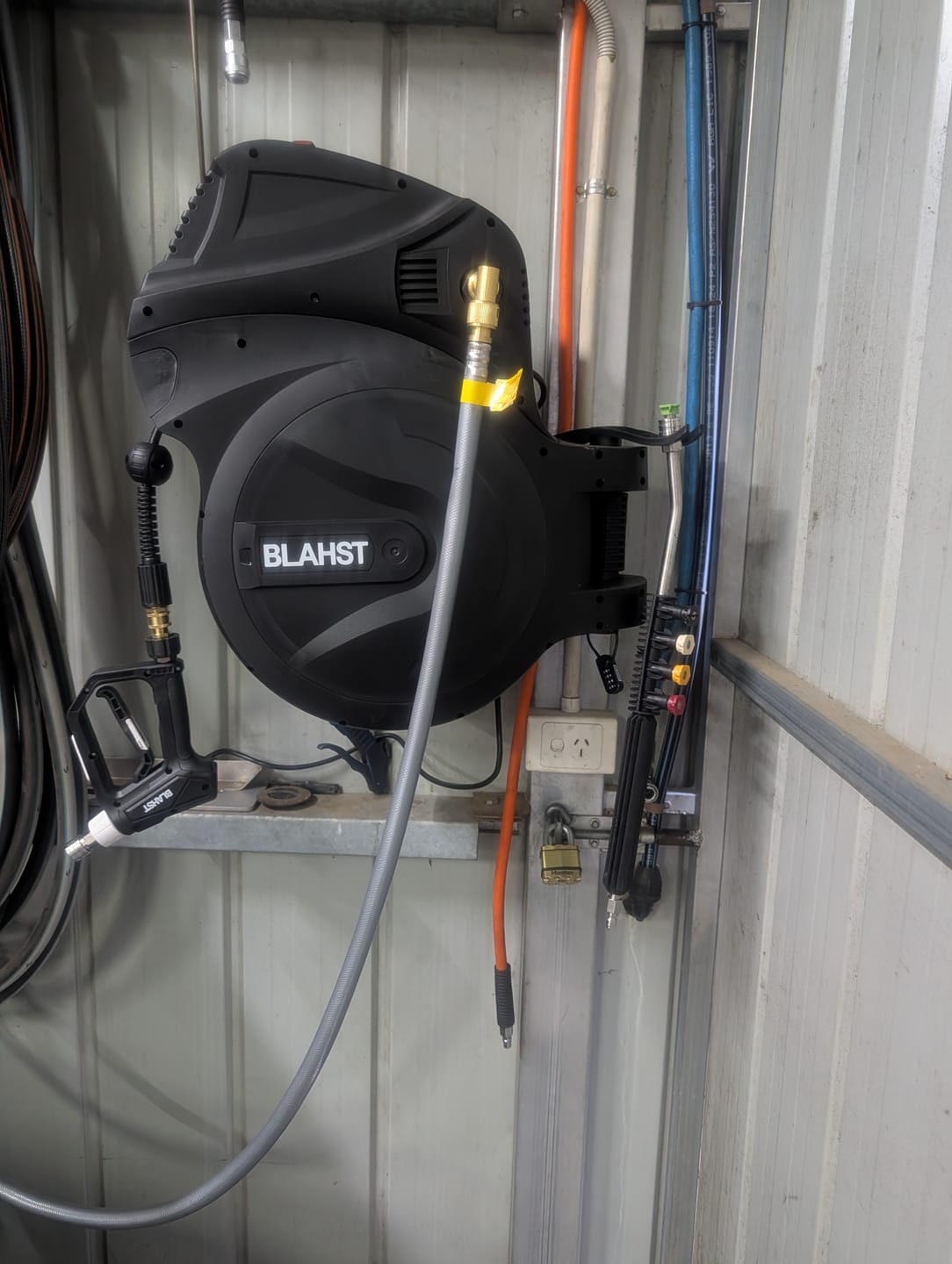 Customer photo review of R30 Wall-Mounted Pressure Washer