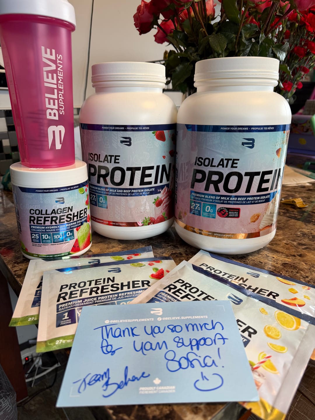 Customer photo review of Believe Shaker