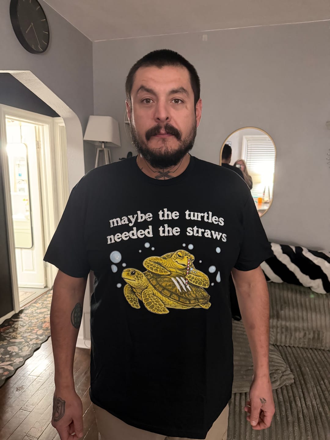Customer photo review of Maybe The Turtles Needed The Straws (ships without watermarks)
