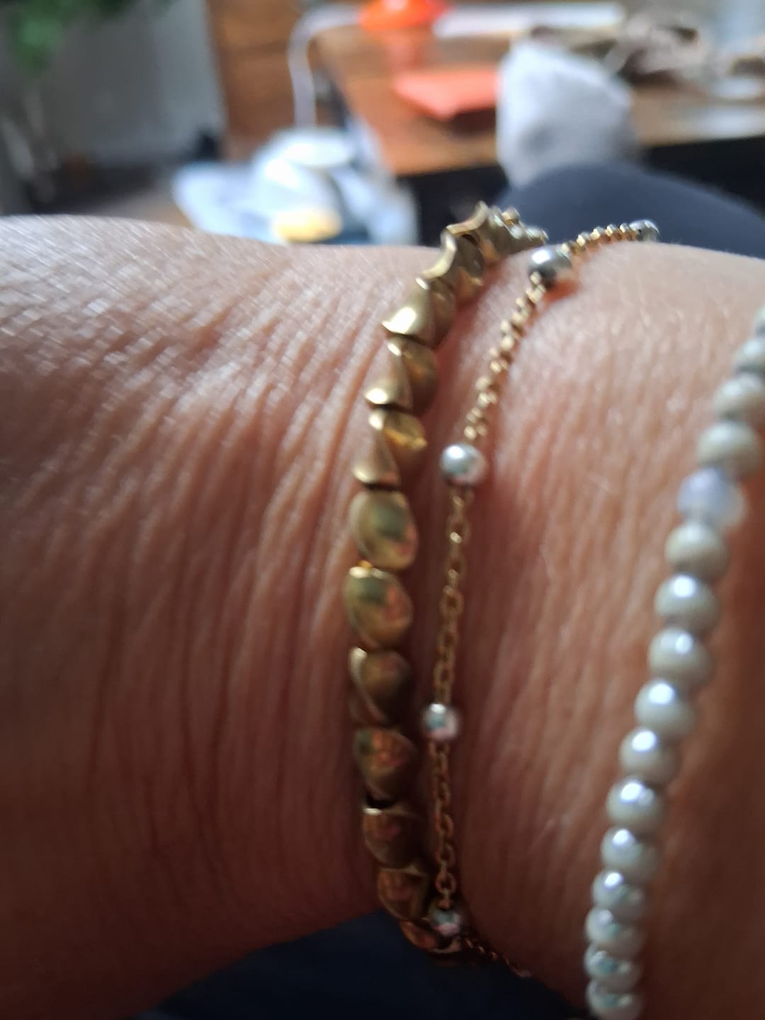 Customer photo review of Tibetisches Glücksarmband aus Kupfer
