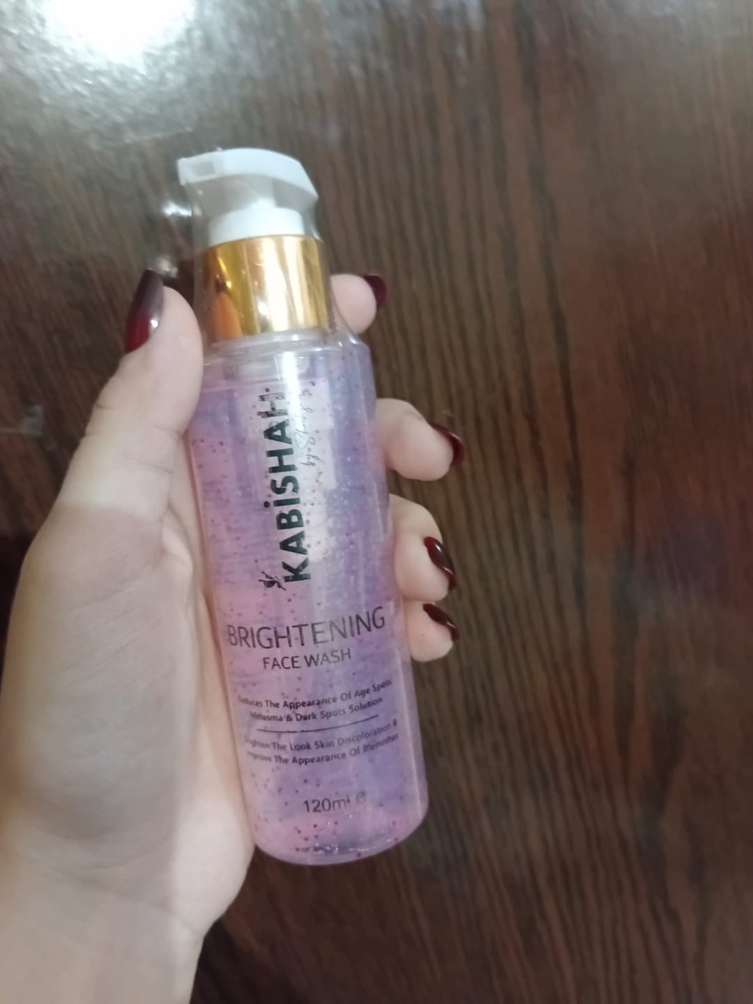Customer photo review of LuminaBright Whitening Face Wash Double Pack: Duo Glow