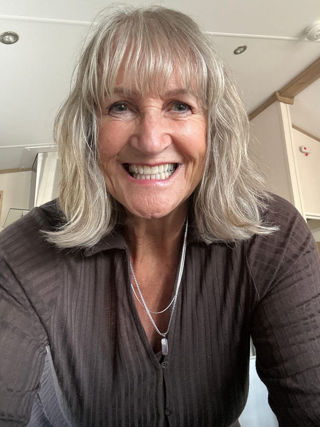 Customer photo review of Minimal Pendant Necklace Duo