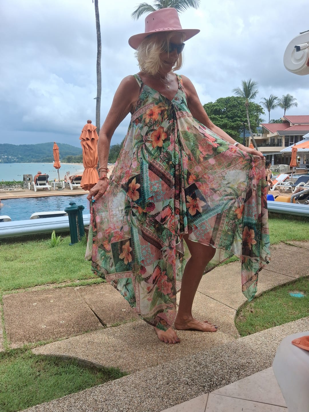 Customer photo review of Fiji Mesh Dress