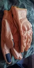 Customer photo review of Guantes de Moto Piel Lisa – Protección en Nudillos para Entretiempo e Invierno