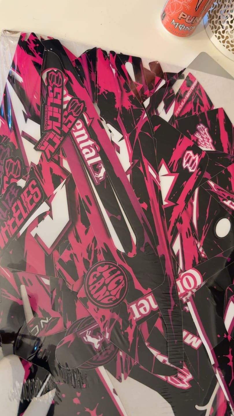 Customer photo review of FULL CUSTOM GRAPHICS KIT