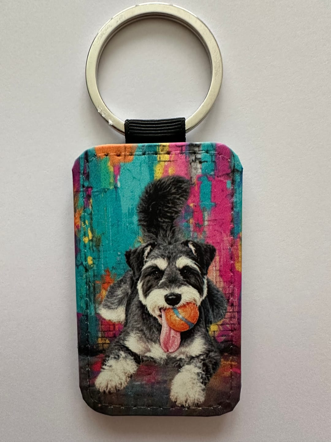 Customer photo review of Personalised Keychain - Streetart
