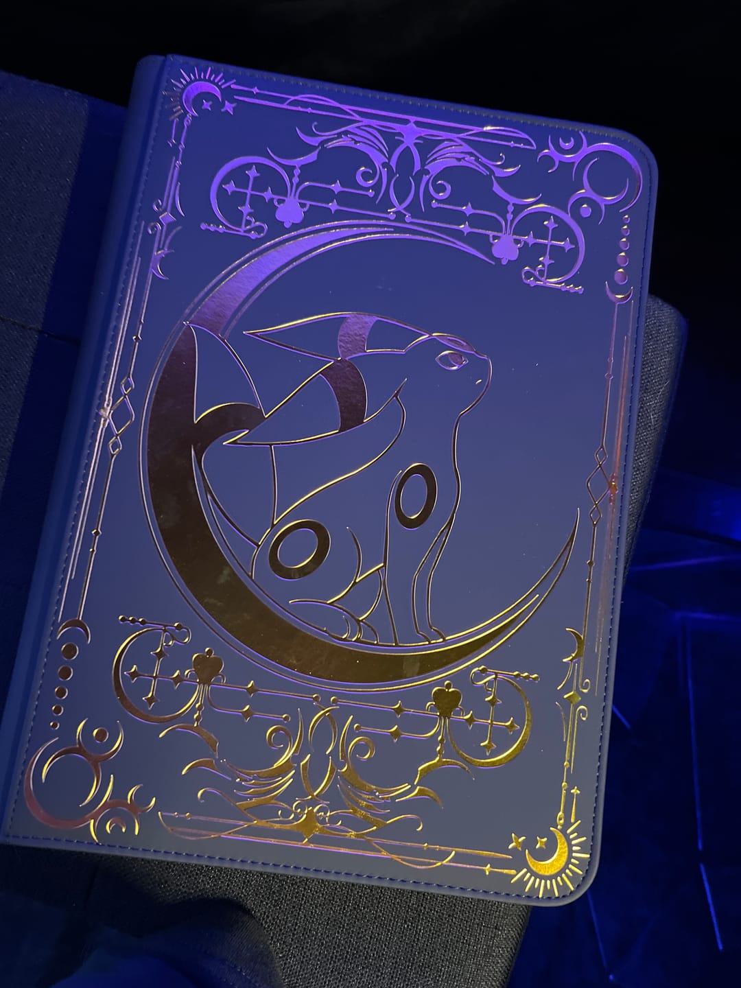 Customer photo review of Lunar Shadow 9-Pocket Trading Card Binder