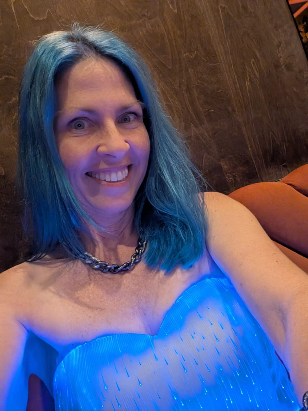 Customer photo review of Light Up Pleated Dress