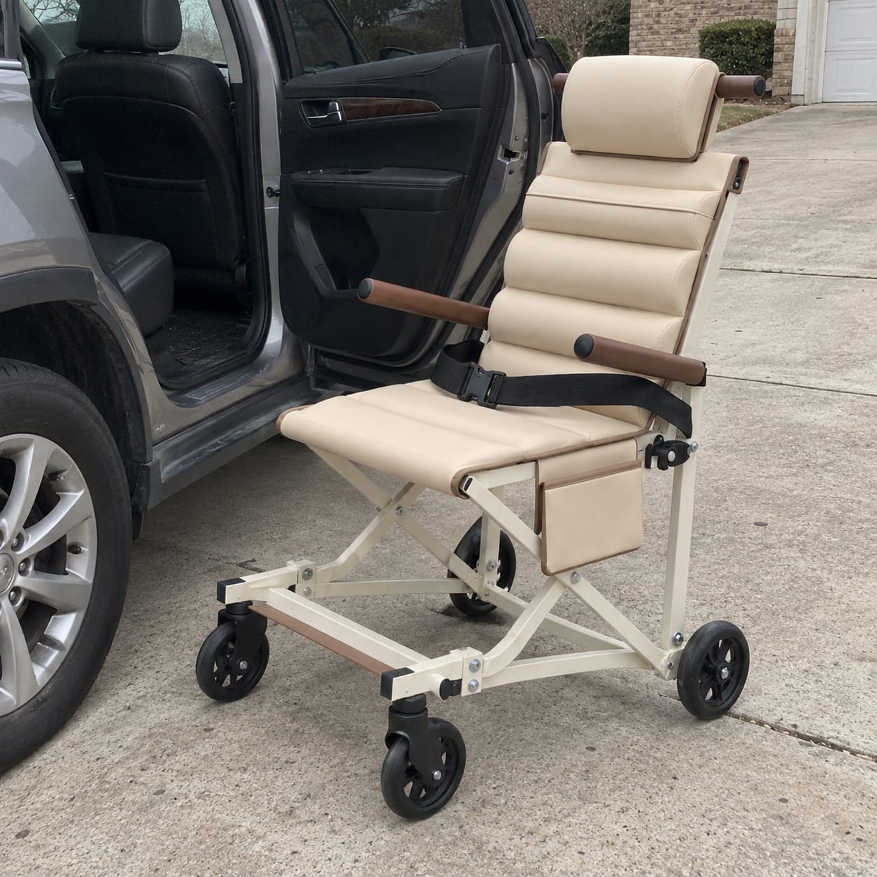 Customer photo review of Folding Transport Chair