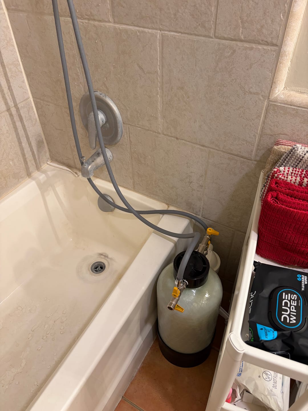 Customer photo review of Shower Water Softener System for Hard Water