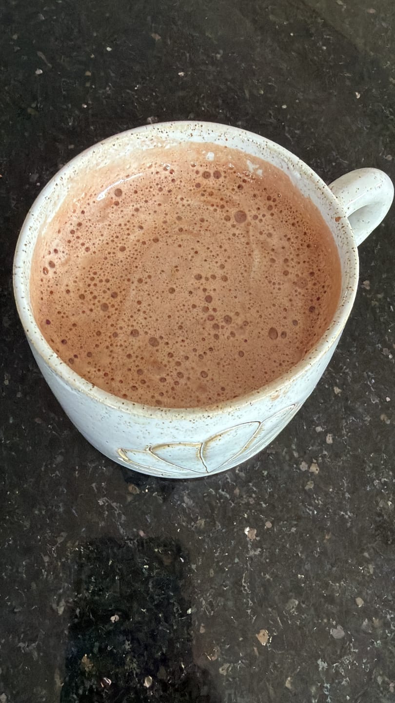 Customer photo review of Bone Broth Cacao Blend