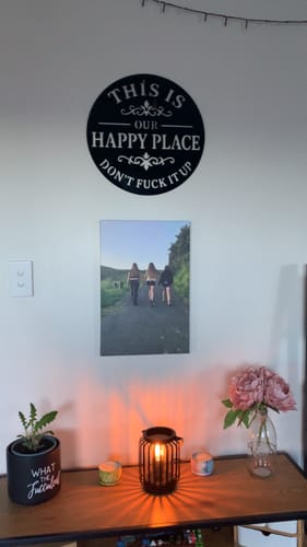 Customer photo review of My Happy Place Wall Art
