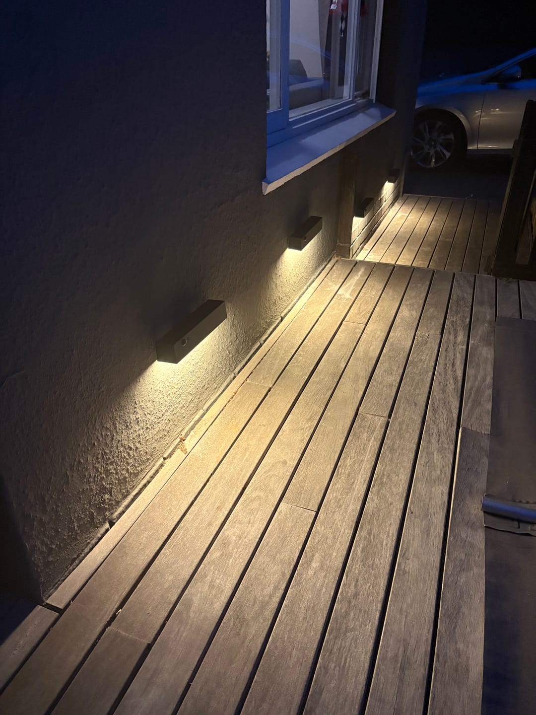 Customer photo review of Solar Wall Light with Motion Sensor