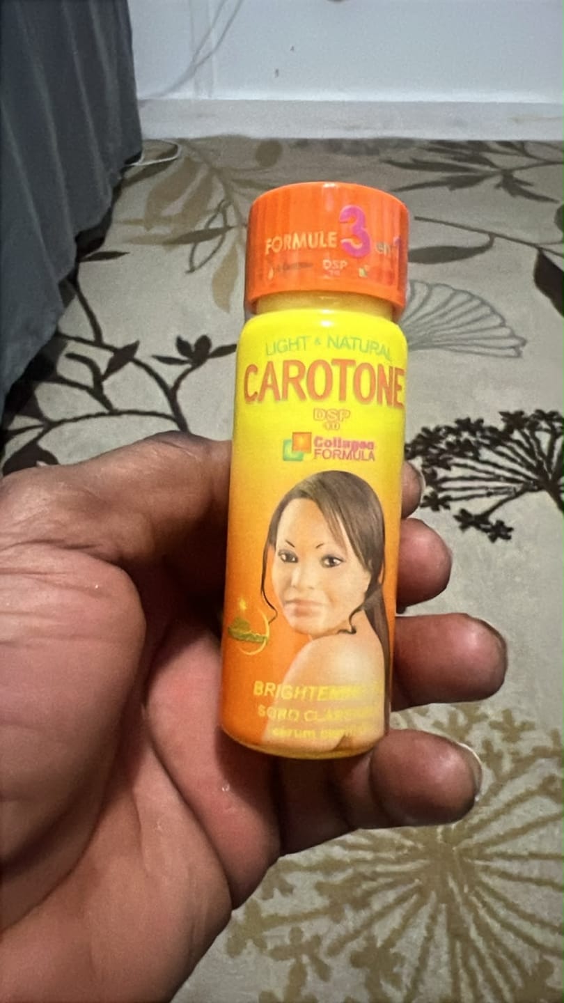 Customer photo review of Carotone Brightening Oil 2.2 oz | Nourishes Skin, Softens & Helps Even Skin Tone