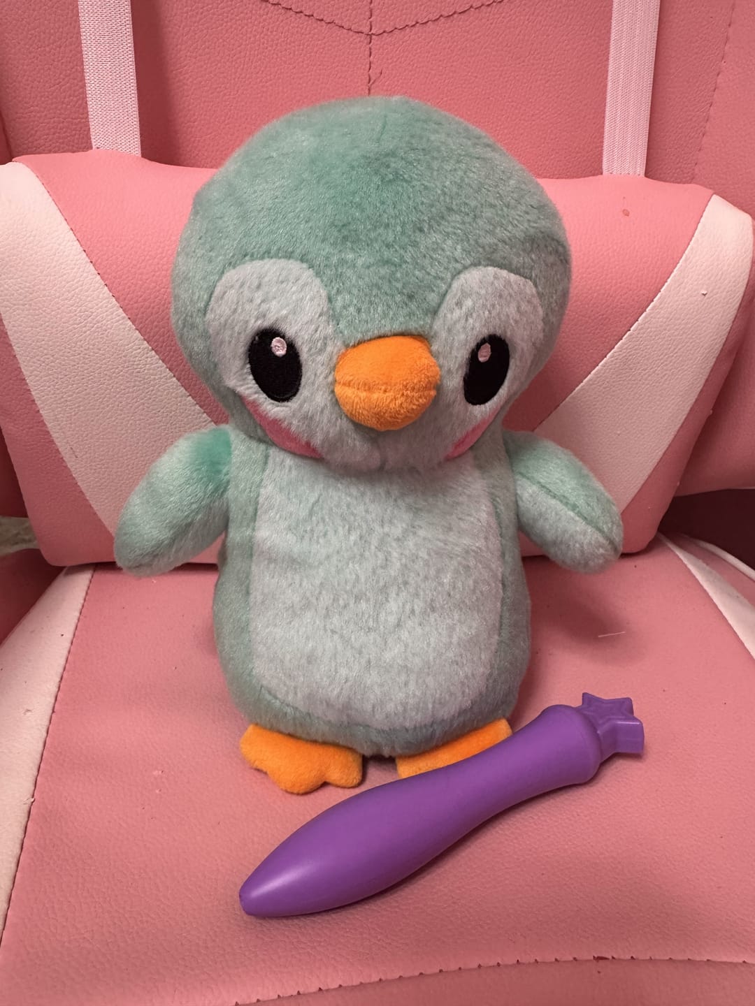 Customer photo review of Peluche Pinta en la oscuridad