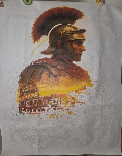 Customer photo review of Pillars of Rome (Paint by Numbers)