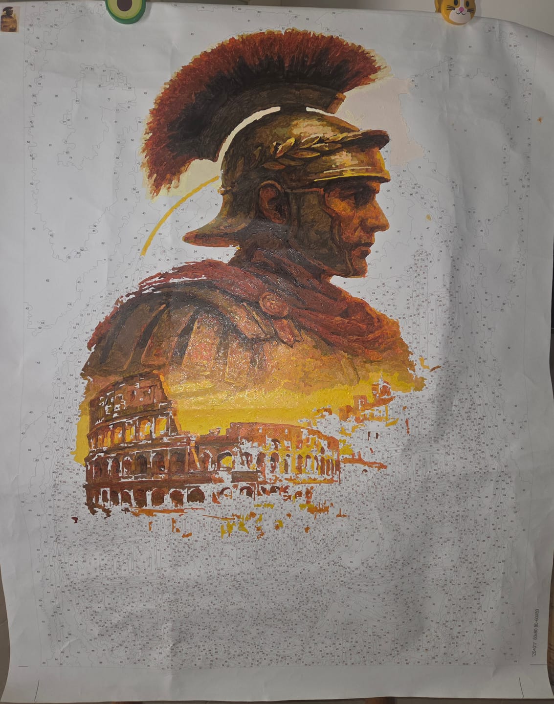 Customer photo review of Pillars of Rome (Paint by Numbers)