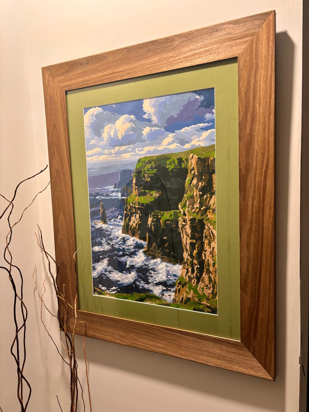 Customer photo review of Irish Cliffs | Paint by Number