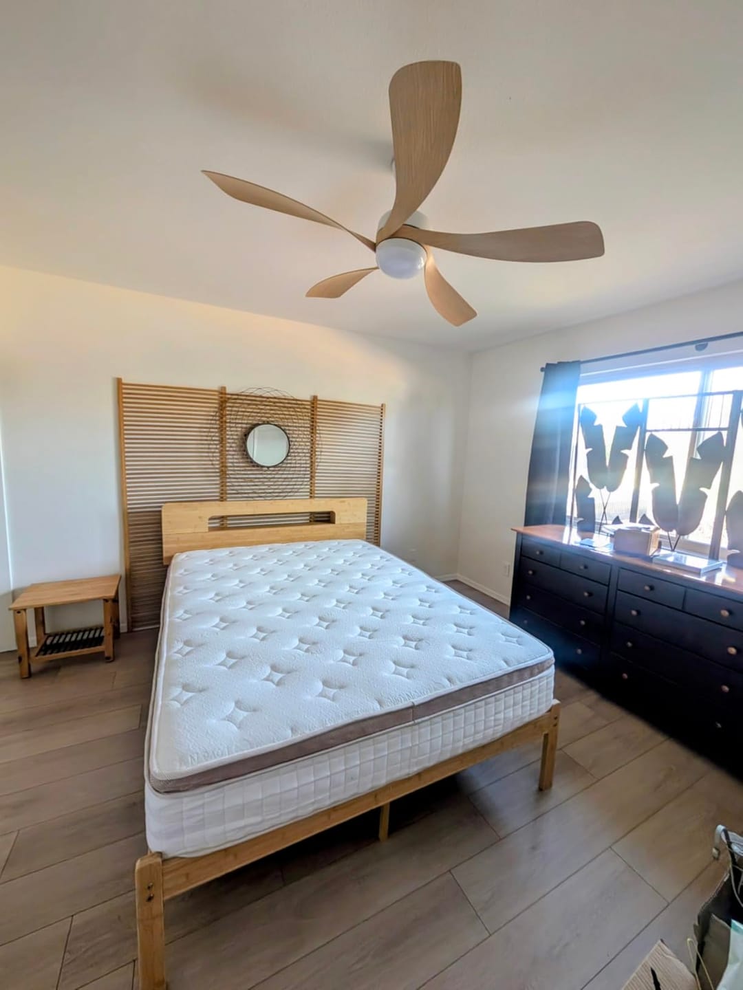 Customer photo review of Hollow - Natural Bamboo Platform Bed Frame