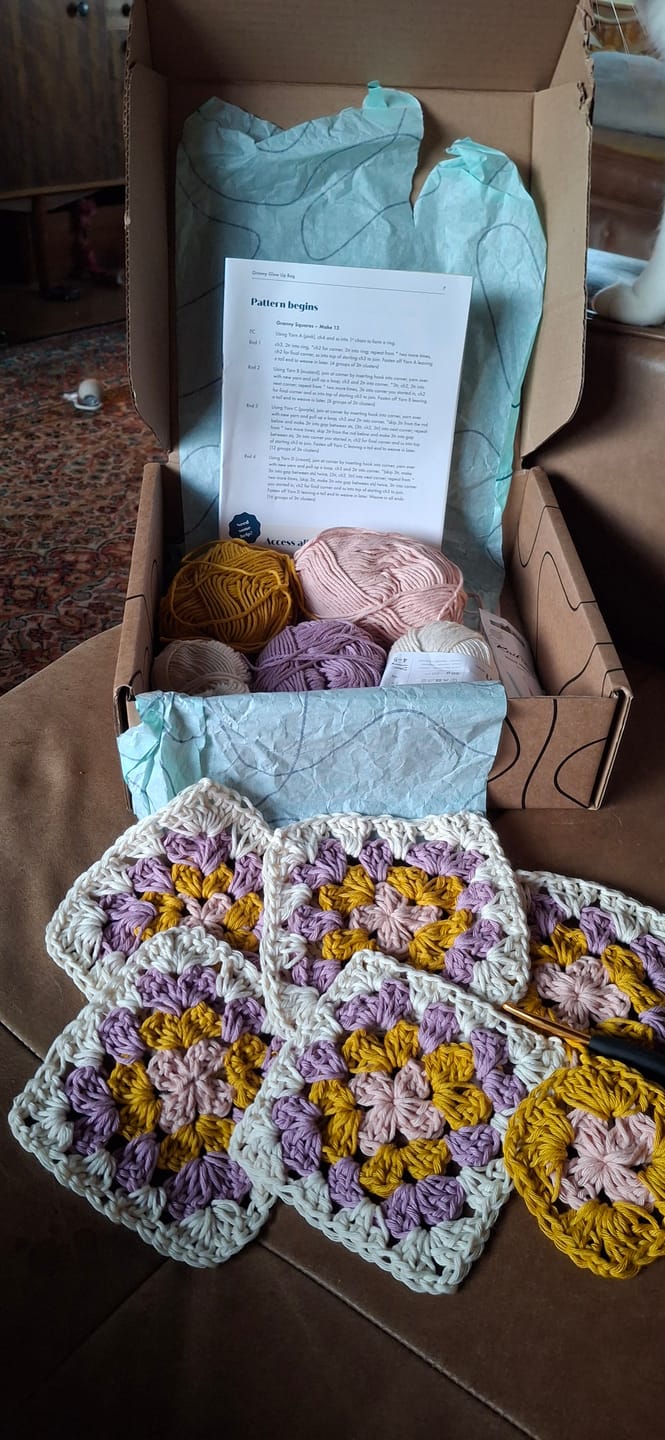 Customer photo review of The Beginner Box - Learn to Crochet!