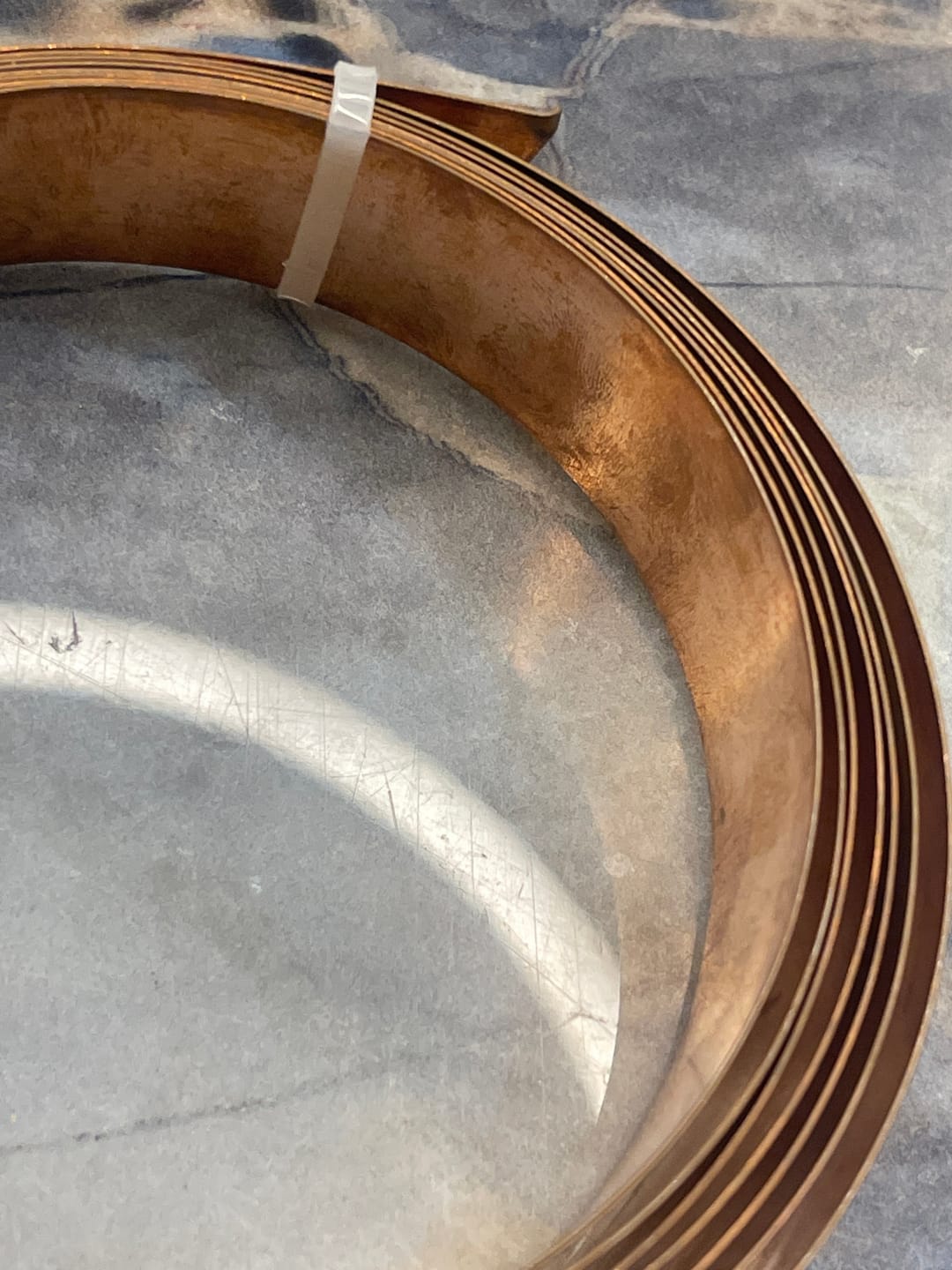 Customer photo review of Pure Copper Metal Strip – Vastu Remedy for North-East Toilet Dosh & Extension Corrections | Ideal for Walls, Floors & Doorways | 1 mm Thickness | 8-100 Feet Lengths